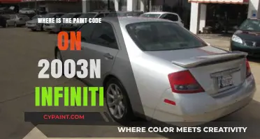 Finding Your 2003 Infiniti's Paint Code: Location and Tips