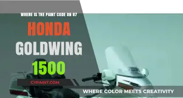 Decoding the Paint Code Mystery on Your 1997 Honda Goldwing 1500