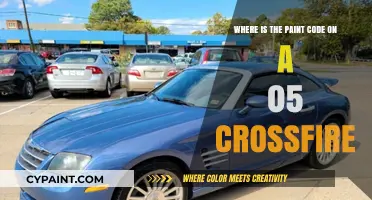 Locate Your 2005 Crossfire's Paint Code: Quick Guide