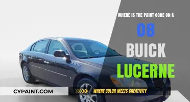 Decoding the Paint Code Mystery on Your 2008 Buick Lucerne