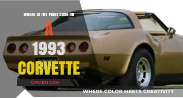 Finding the Paint Code on Your 1993 Corvette: A Quick Guide