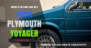 Decoding the Paint Code Mystery: 1994 Plymouth Voyager Insights
