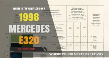 Decoding the Paint Code Mystery on Your 1998 Mercedes E320