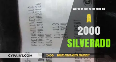 Finding Your 2000 Silverado's Paint Code: A Quick Guide