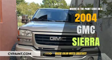 Decoding the Paint Code Mystery on Your 2004 GMC Sierra