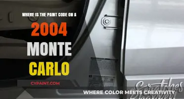 Decoding the Mystery: Where to Find Your 2004 Monte Carlo's Paint Code