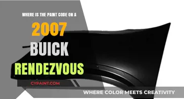 Decoding the Paint Code Mystery on Your 2007 Buick Rendezvous