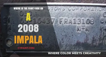 Finding Your 2008 Impala's Paint Code: A Quick Guide