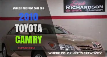 Decoding Your 2010 Toyota Camry's Paint Code: A Simple Guide