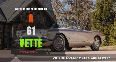 Finding the Paint Code on a 1961 Corvette: A Quick Guide