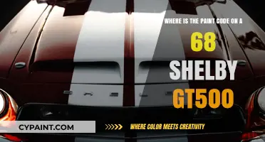 Decoding the Paint Code Mystery: 1968 Shelby GT500 Edition