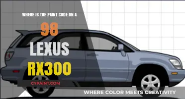 Decoding Your 98 Lexus RX300's Paint Code: A Simple Guide