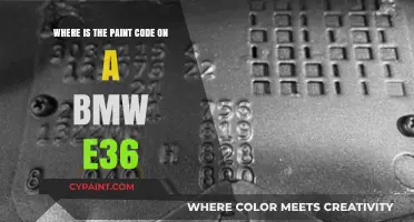 BMW E36 Paint Code Location: A Quick Identification Guide