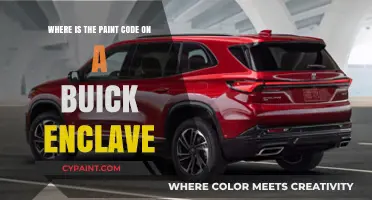 Finding Your Buick Enclave's Paint Code: A Quick Guide