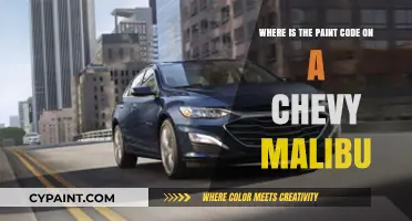 Locate Your Chevy Malibu's Paint Code: A Quick Guide