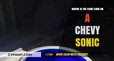 Locate Your Chevy Sonic's Paint Code: A Quick Guide