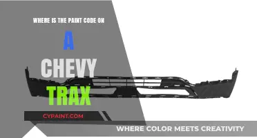 Finding Your Chevy Trax Paint Code: A Quick Guide