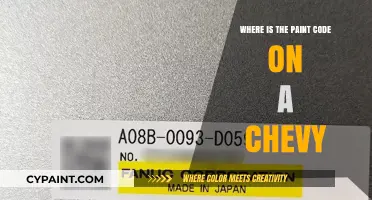 Finding Your Chevy's Paint Code: A Quick and Easy Guide