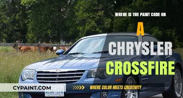 Chrysler Crossfire Paint Code Location: A Quick Guide to Finding It