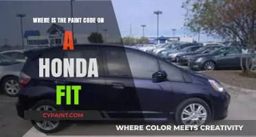 Locate Your Honda Fit's Paint Code: A Quick Guide