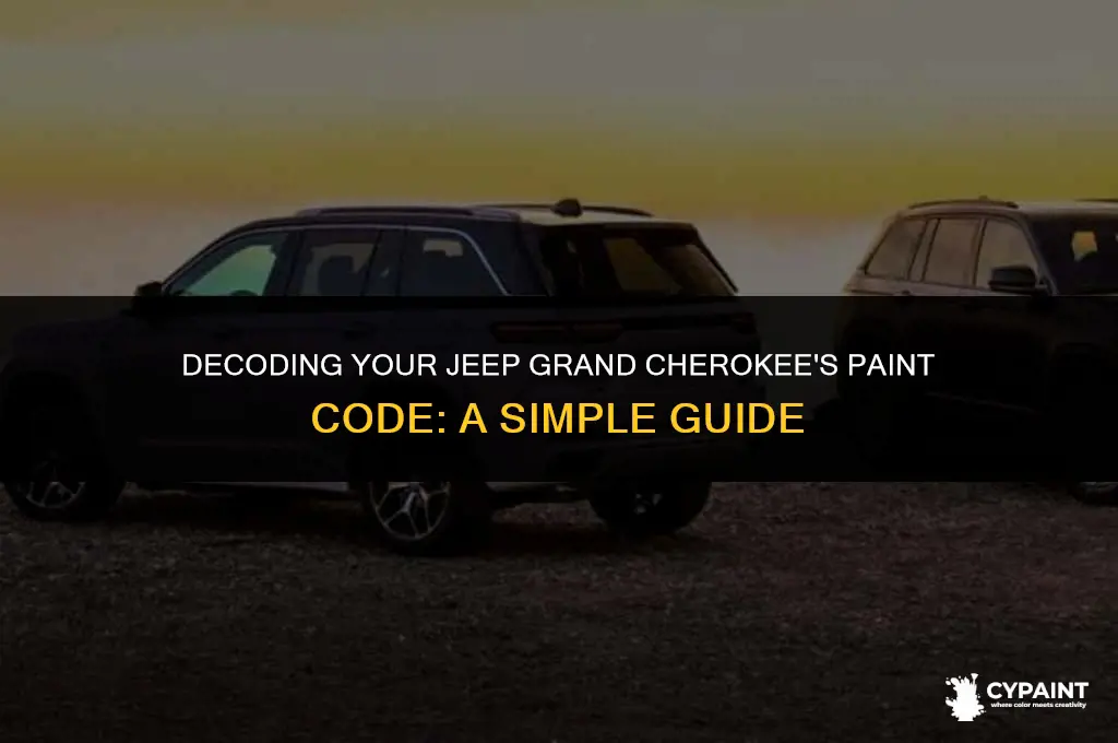 where is the paint code on a jeep grand cherokee