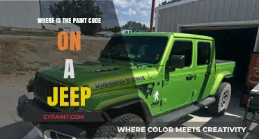 Finding Your Jeep's Paint Code: A Quick and Easy Guide