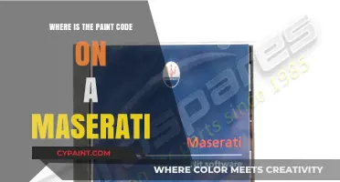 Finding Your Maserati's Paint Code: A Quick and Easy Guide