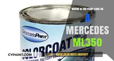 Locate Your Mercedes ML350 Paint Code: A Quick Guide