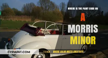 Locating the Paint Code on Your Morris Minor: A Quick Guide