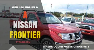 Finding Your Nissan Frontier's Paint Code: A Quick Guide