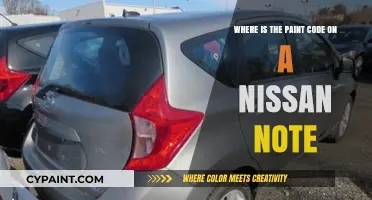 Finding Your Nissan Note's Paint Code: A Quick Guide