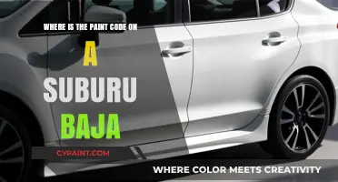 Finding Your Subaru Baja's Paint Code: A Quick Guide