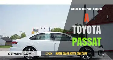 Locate Your Toyota Passat's Paint Code: A Quick Guide
