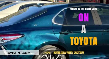 Finding Your Toyota's Paint Code: A Quick and Easy Guide