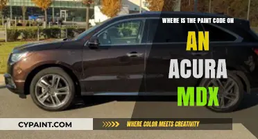 Finding Your Acura MDX Paint Code: A Quick Location Guide