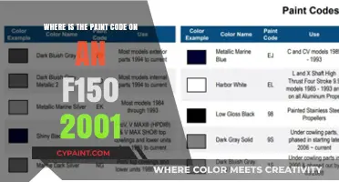 Finding Your 2001 F150 Paint Code: Location Guide