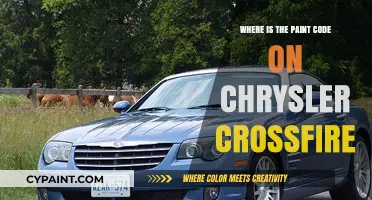 Chrysler Crossfire Paint Code Location: A Quick Guide to Finding It