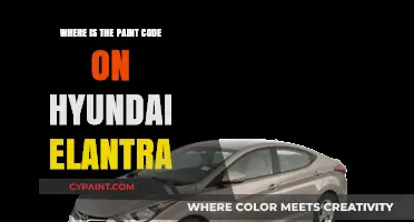 Locate Your Hyundai Elantra's Paint Code: A Quick Guide