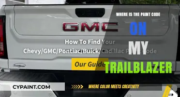 Finding Your Trailblazer's Paint Code: A Quick Location Guide