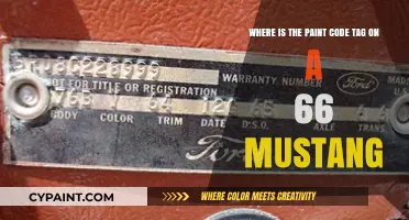 Decoding the Mystery: Paint Code Tag Location on a 1966 Mustang