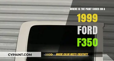 Decoding the Paint Codes on Your 1999 Ford F-350: A Guide