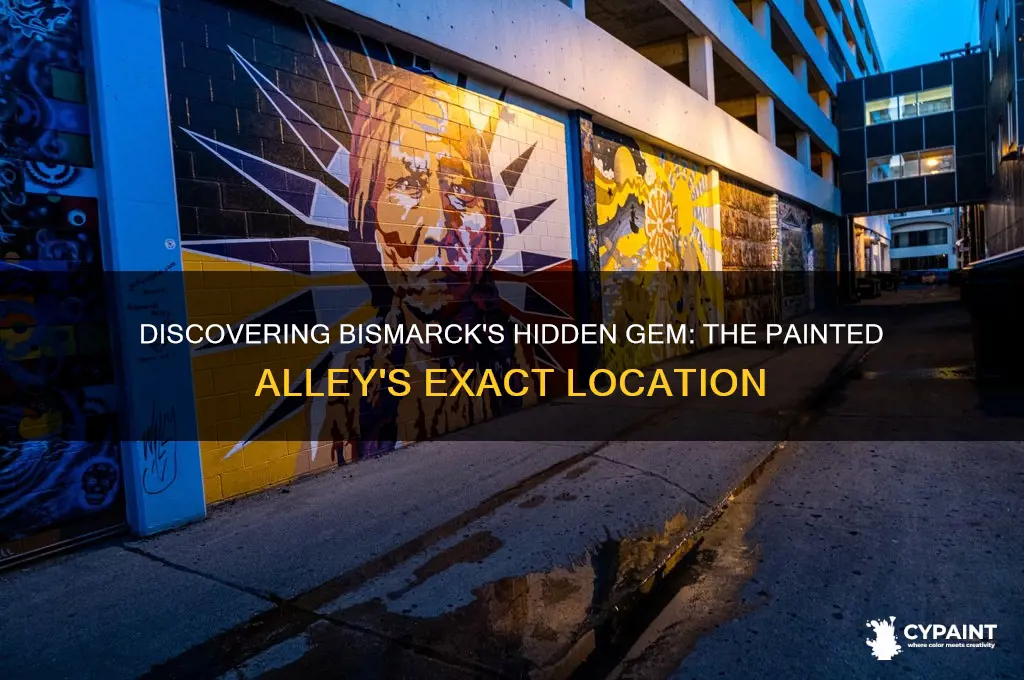 where is the painted alley in downtown bismarck