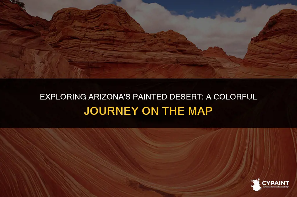 where is the painted desert in az on a map
