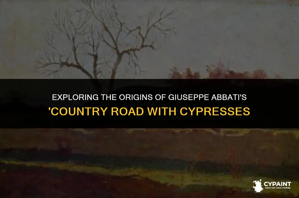 where is the painting country road with cypresses giuseppe abbati
