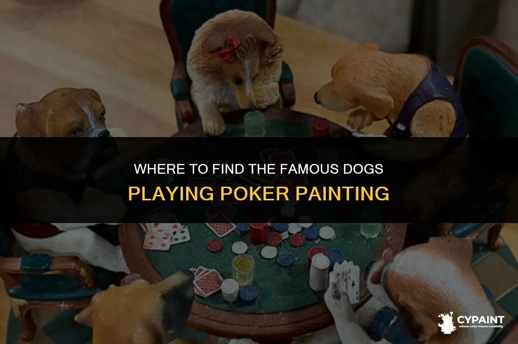 where is the painting of dogs playing poker being kept