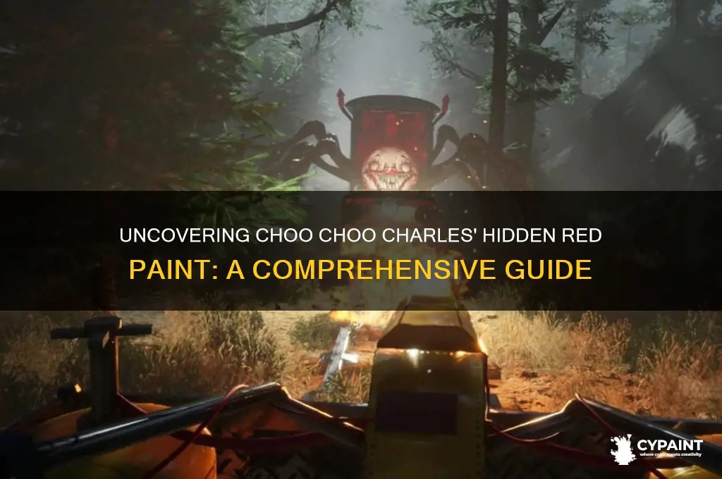 where is the red paint in choo choo charles