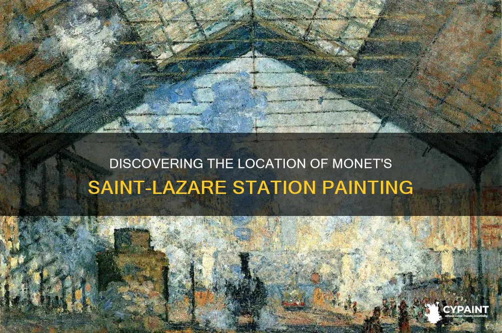 where is the saint lazare station painting located