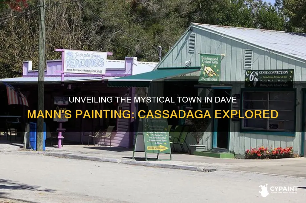 where is the town in dave manns painting cassadaga