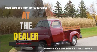 Reviving Classics: The Art of Repainting 50's Chevy Trucks at Dealerships
