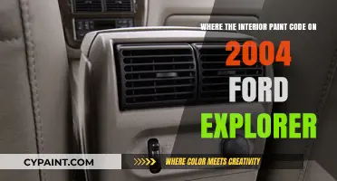 Finding the Interior Paint Code on a 2004 Ford Explorer